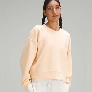 Lululemon Athletica Perfectly Oversized Cropped Crew Softstreme Summer Glow